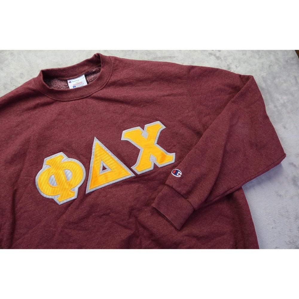 Phi‎ Delta Chi Sweatshirt Men's Size L Champion Pharmacy Pharmacist Fraternity